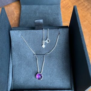 David Yurman Chatelaine necklace, amethyst, 16”